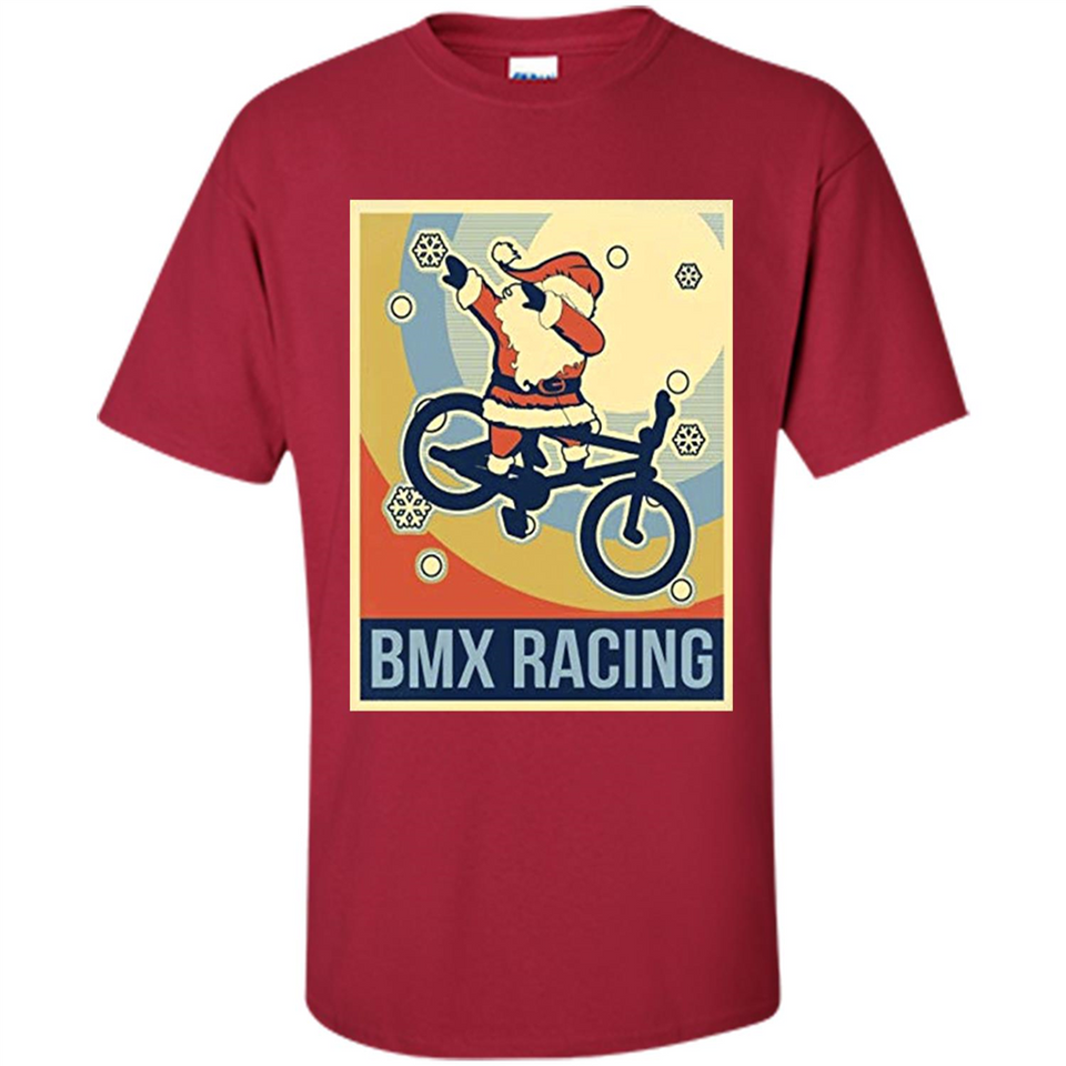 bmx racing dabbing Santa Christmas