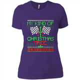 Funny Drag Racing Ugly Christmas Holiday Tree PING PONG