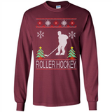 roller hockey Christmas ugly