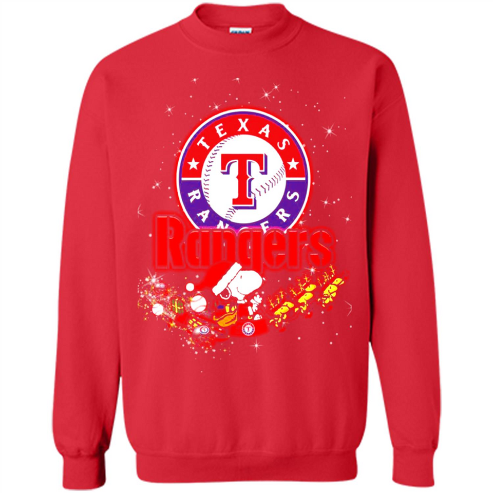 Snoopy Christmas Texas Rangers - Sweatshirt