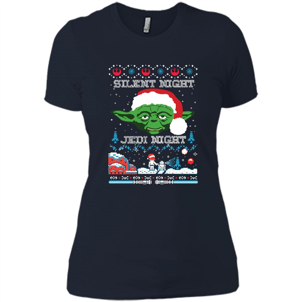 YODA SILENT NIGHT JEDI NIGHT CHRISTMAS UGLY SWEATER