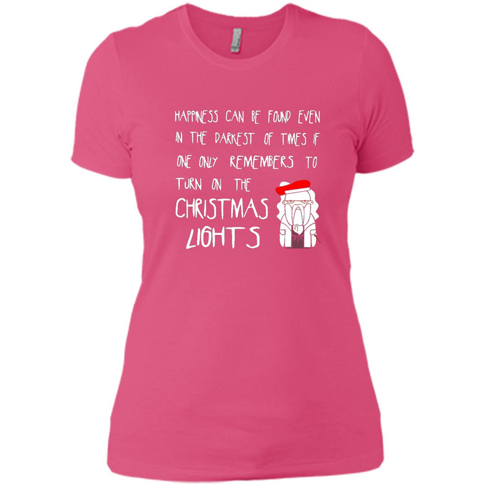 Christmas Ugly Sweater Christmas Lights - Ladies' Boyfriend T-Shirt