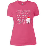 Christmas Ugly Sweater Christmas Lights - Ladies' Boyfriend T-Shirt