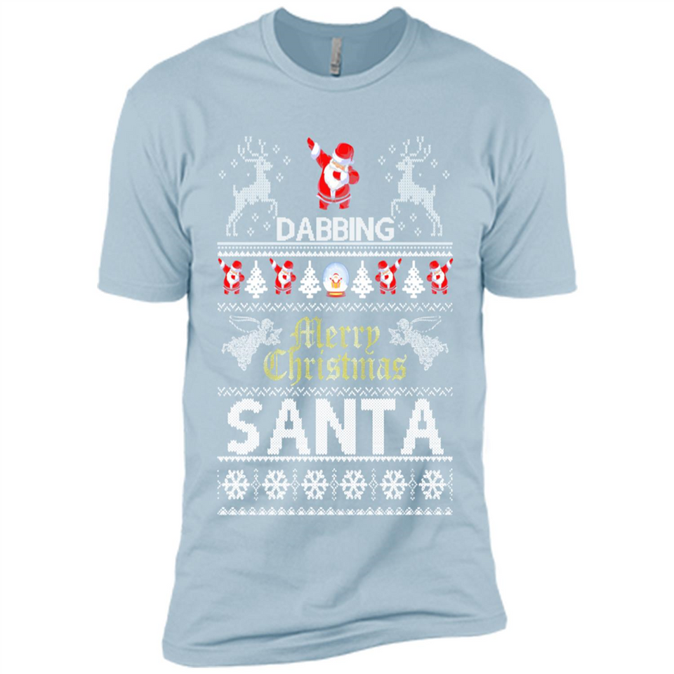 Dabbing Santa Ugly Christmas - Premium Short Sleeve T-Shirt