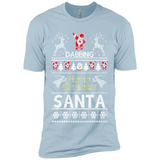 Dabbing Santa Ugly Christmas - Premium Short Sleeve T-Shirt