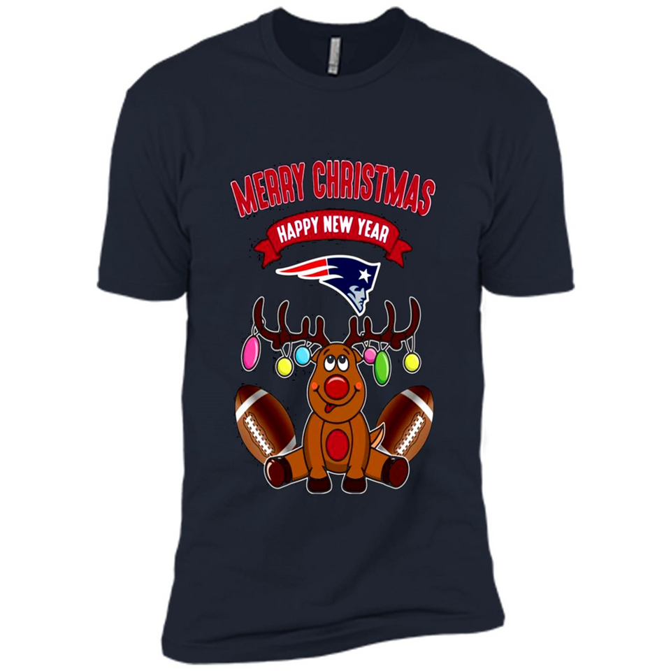 New England Patriots NFL Reindeer Funny Merry Christmas And Happy New Year