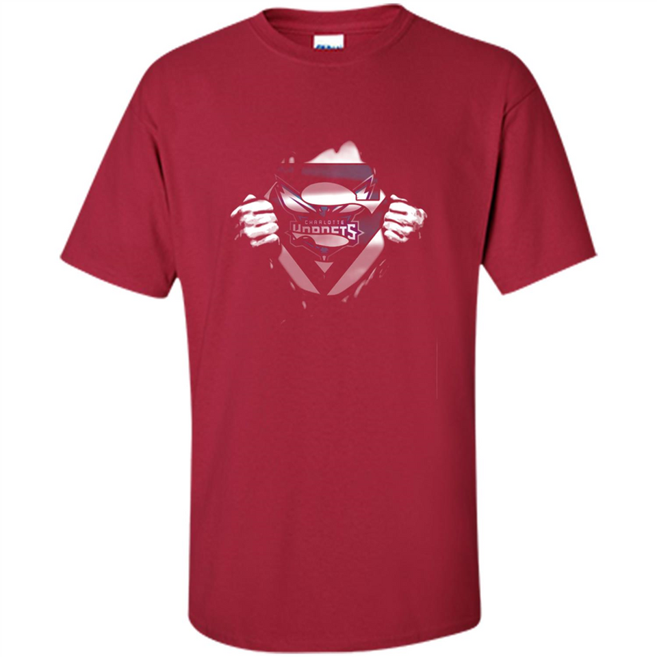 Charlotte Hornets And Superman Fans - Shirt