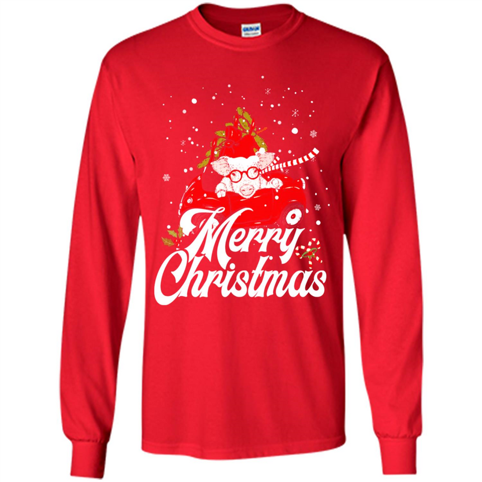 Merry Christmas Pig s - Long Sleeve T-Shirt