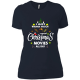 Funny Christmas Movie Shirt, Christmas Movies - Ladies' Boyfriend T-Shirt