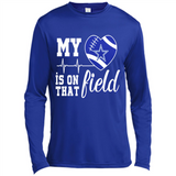 Dallas Cowboys Football My Heart is on that Field - Canvas Long Sleeve T-Shirt