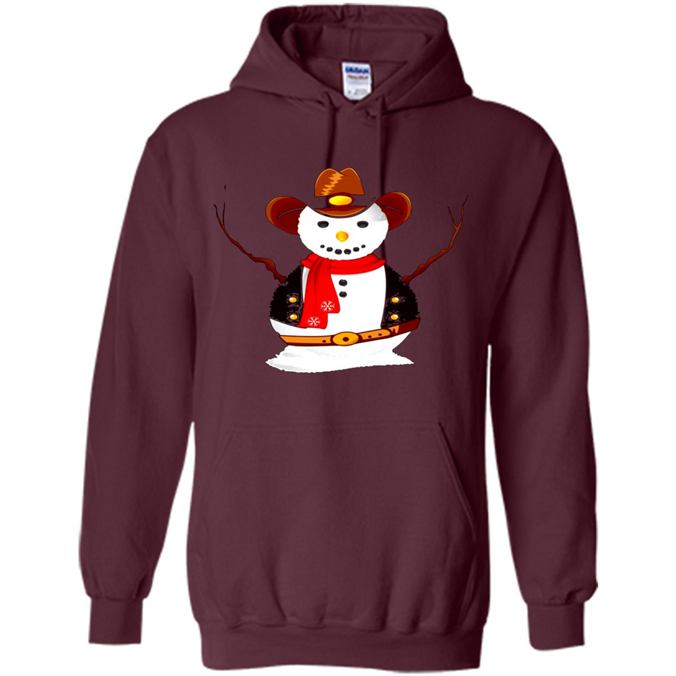 Snowman Cowboy Merry Christmas Xmas