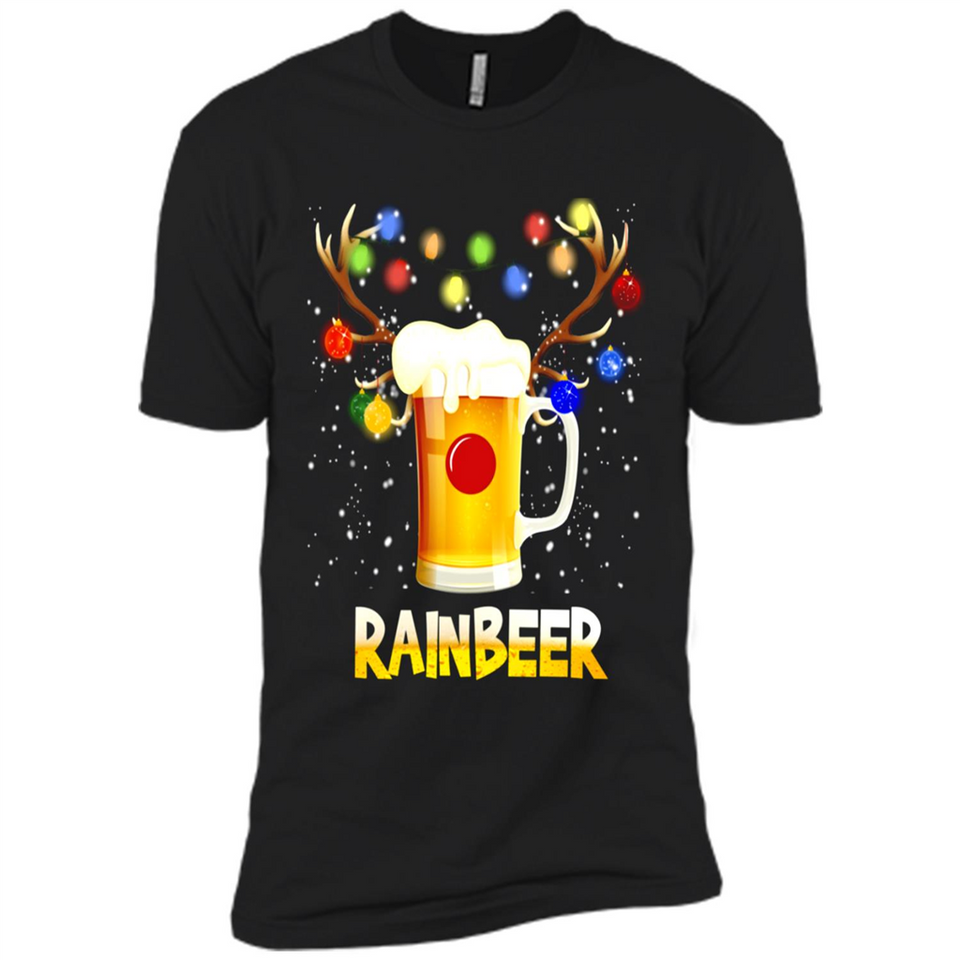 Rainbeer Christmas Reindeer Beer Drinking