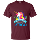 Unicorns are born in Virgo Birthday Rainbow Gift Ladies Custom