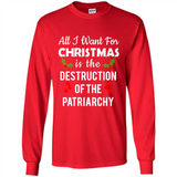 All I Want For Christmas Is The Destruction Of The Patriarchy sweater PINGPONG