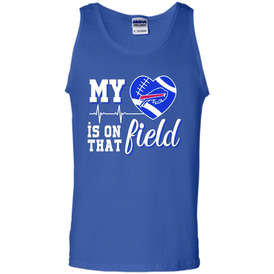 Buffalo Bills Football My Heart is on that Field - Tank Top