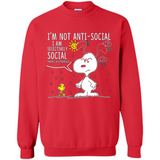 Snoopy I'm Not Anti-Social I Am Selectively Social