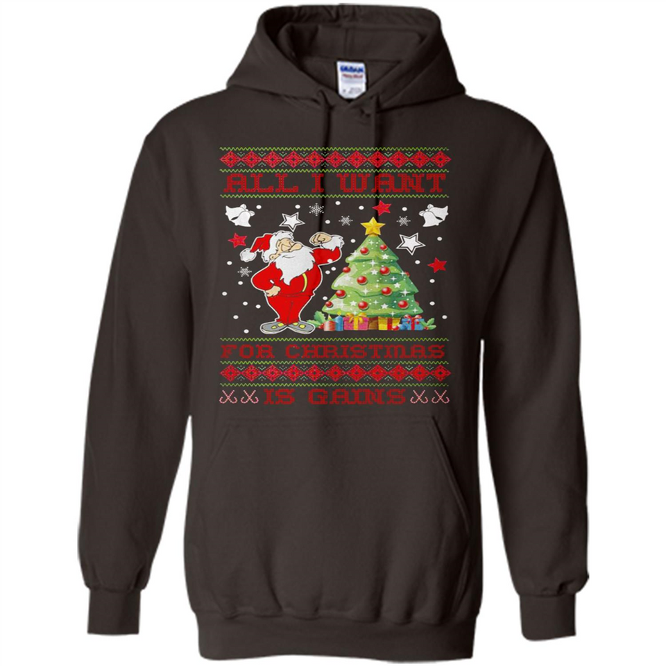 All I Want For Christmas Is Gains Christmas Tree Santa Claus