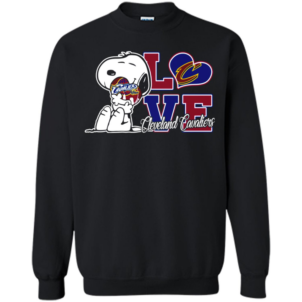 Snoopy loves NBA Cleveland Cavaliers - Sweatshirt