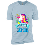 Unicorns are born in Gemini Birthday Rainbow Gift Custom Ultra Cotton