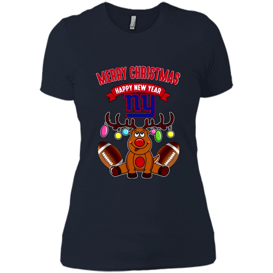 New York Giants NFL Reindeer Funny Merry Christmas And Happy New Year