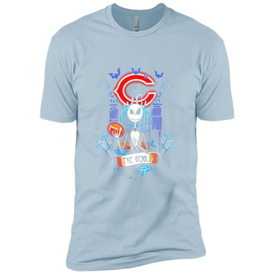 Chicago Bears Halloween The Nightmare Before Christmas - Premium Short Sleeve T-Shirt