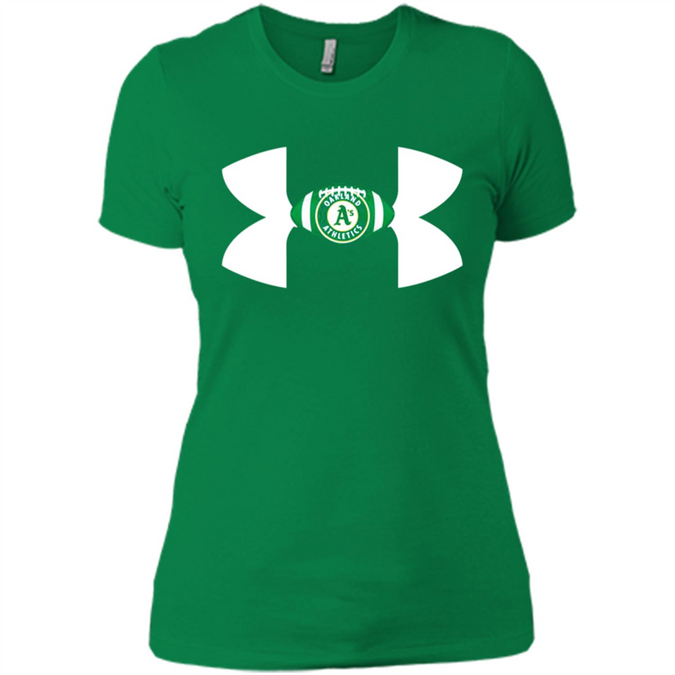 Oakland Athletics Under Armour Logo - Ladies' Boyfriend T-Shirt