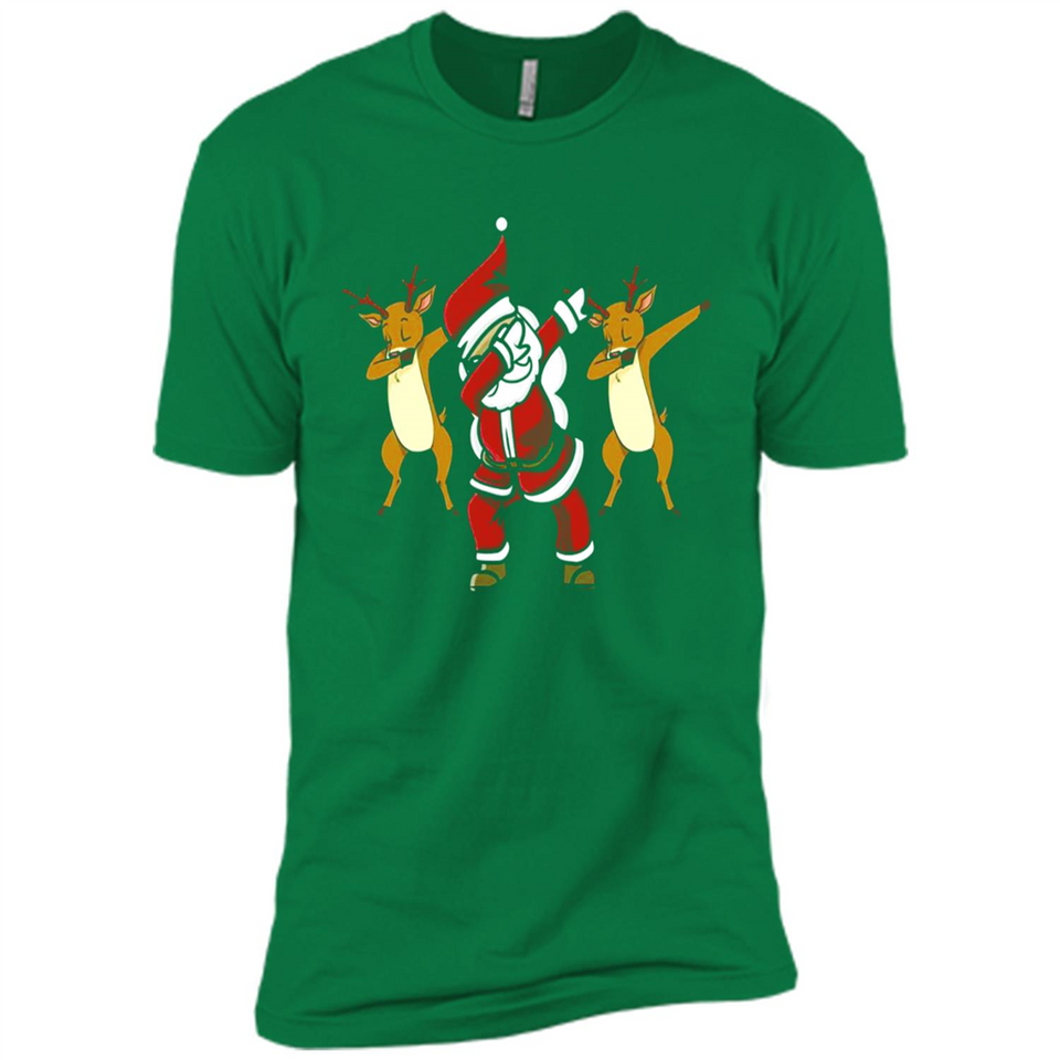 Dabbing Santa - Funny Santa Claus Christmas Dab - Premium Short Sleeve T-Shirt