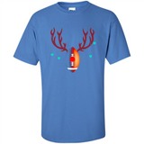 Football Christmas Shirt Reindeer Christmas Football Funny - Shirt