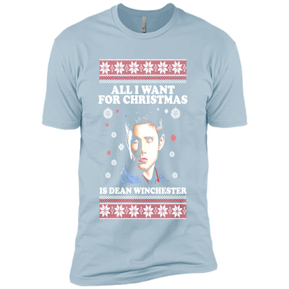 All I want for Christmas is Dean Winchester sweater - Premium Short Sleeve T-Shirt