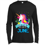 Unicorns are born in June Birthday Rainbow Gift Ladies Custom