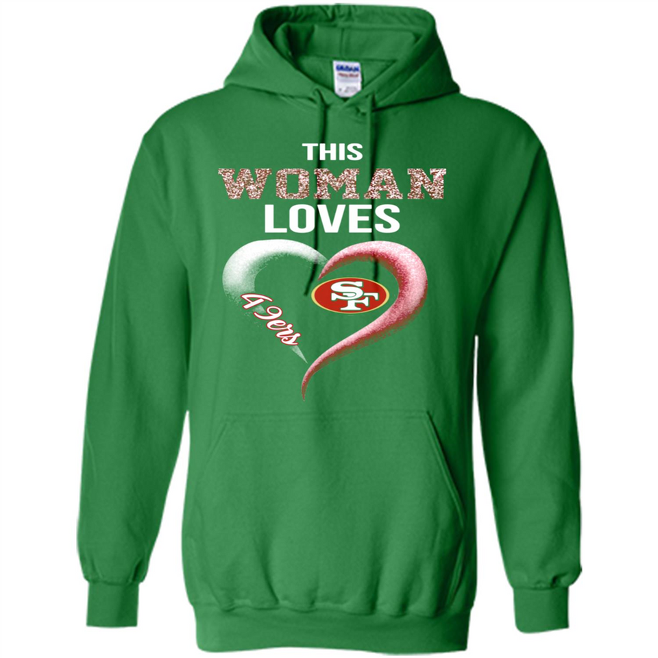 This Woman love 49ers NFL football team - Hoodie