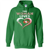 This Woman love 49ers NFL football team - Hoodie
