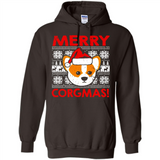 Funny Christmas Santa Corgi Dog Merry Corgmas - Hoodie