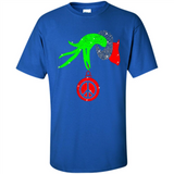 Christmas The Grinch Hand Holding Hippie Ornament - Shirt