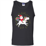 Unicorn And Santa Christmas - Tank Top