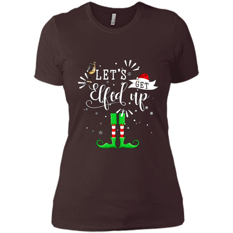 Let's Get Elfed Up Funny Drinking Wine Christmas Elf PINGPONG