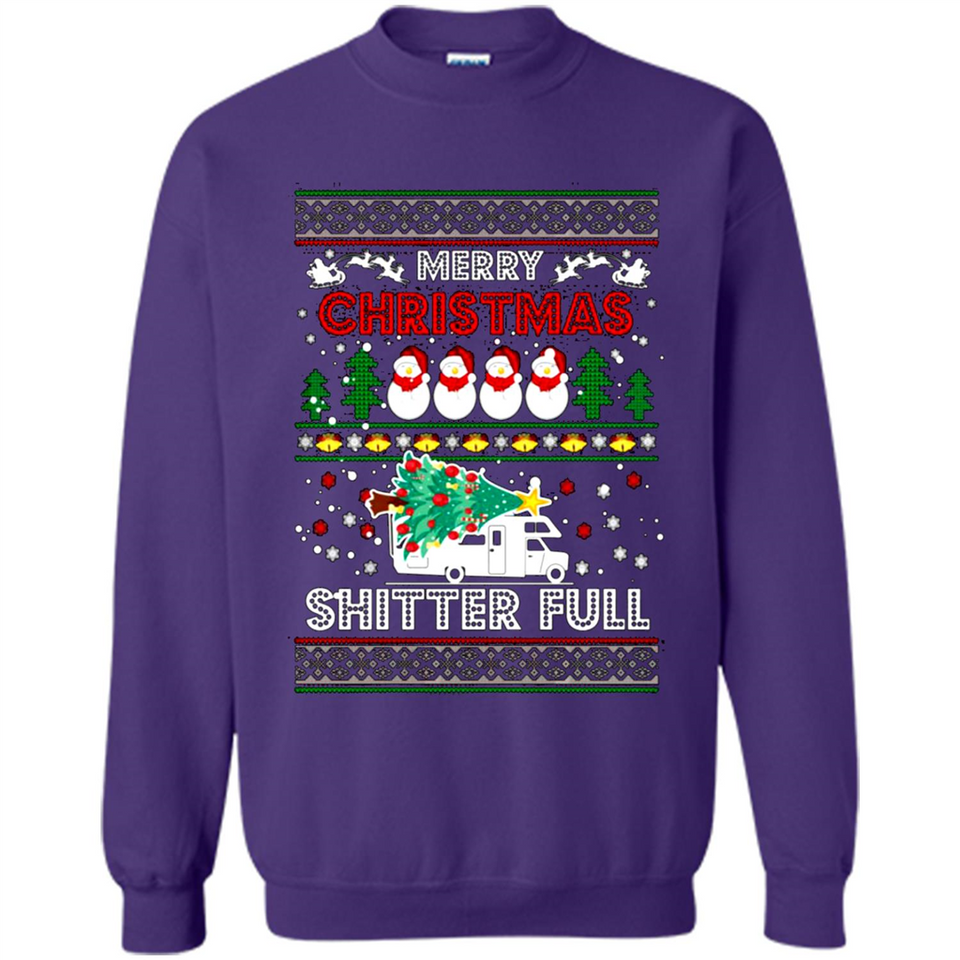 Merry Christmas Shitter Full Christmas Tree Snowman PING PONG