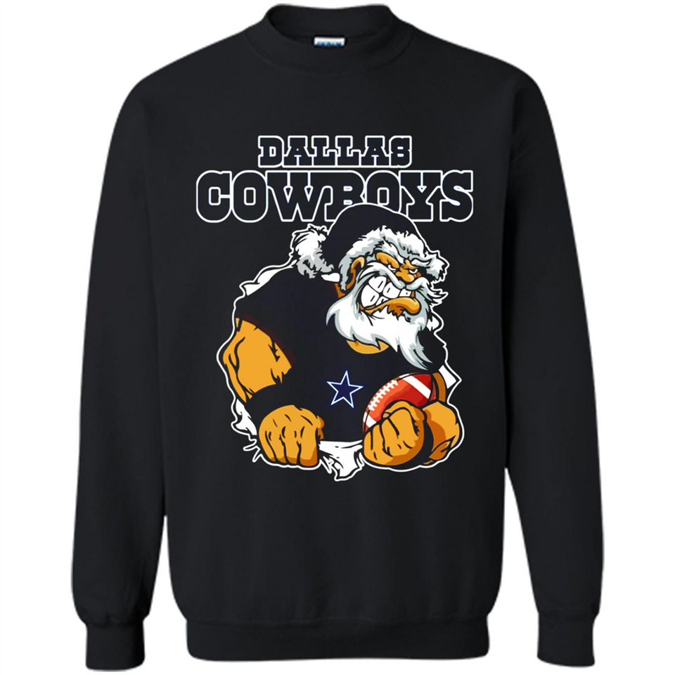 Grumpy Santa Claus Dallas Cowboys Football Team PINGPONG