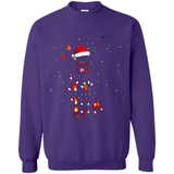 Rottweiler Santa Lights Christmas Dog Xmas Sweatshirt - Sweatshirt