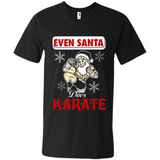 Even Santa Does Karate - Funny Karate - Men's V-Neck