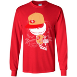 Jack Skellington The Nightmare Before Christmas-49ers Football - Long Sleeve T-Shirt