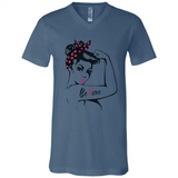 National Breast Cancer Day - Canvas Unisex V-Neck