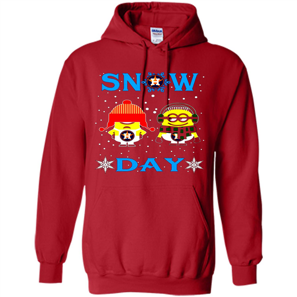 Snow Day Shirt For Houston Astros Vs Minion Fans pingpong