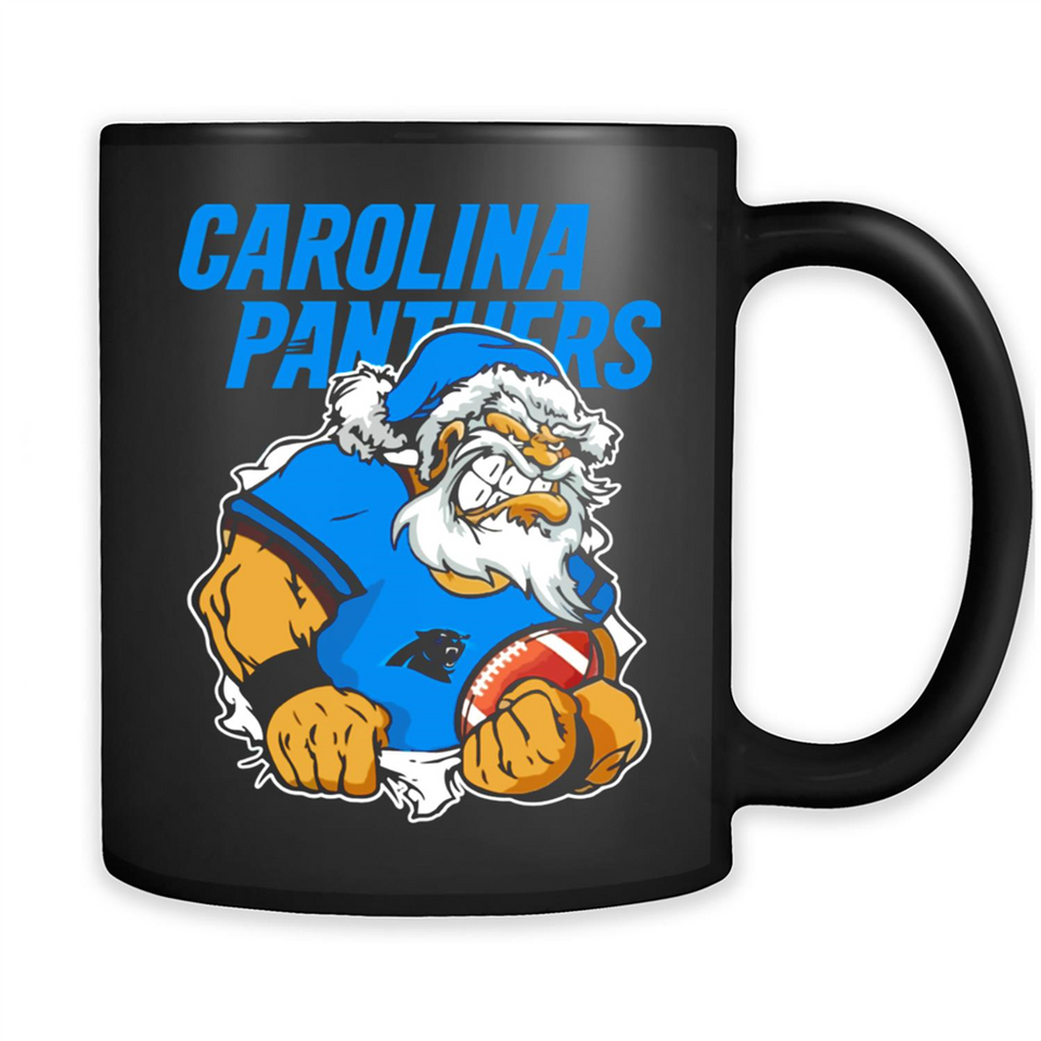 Grumpy Santa Claus Carolina Panthers Football Team PINGPONG