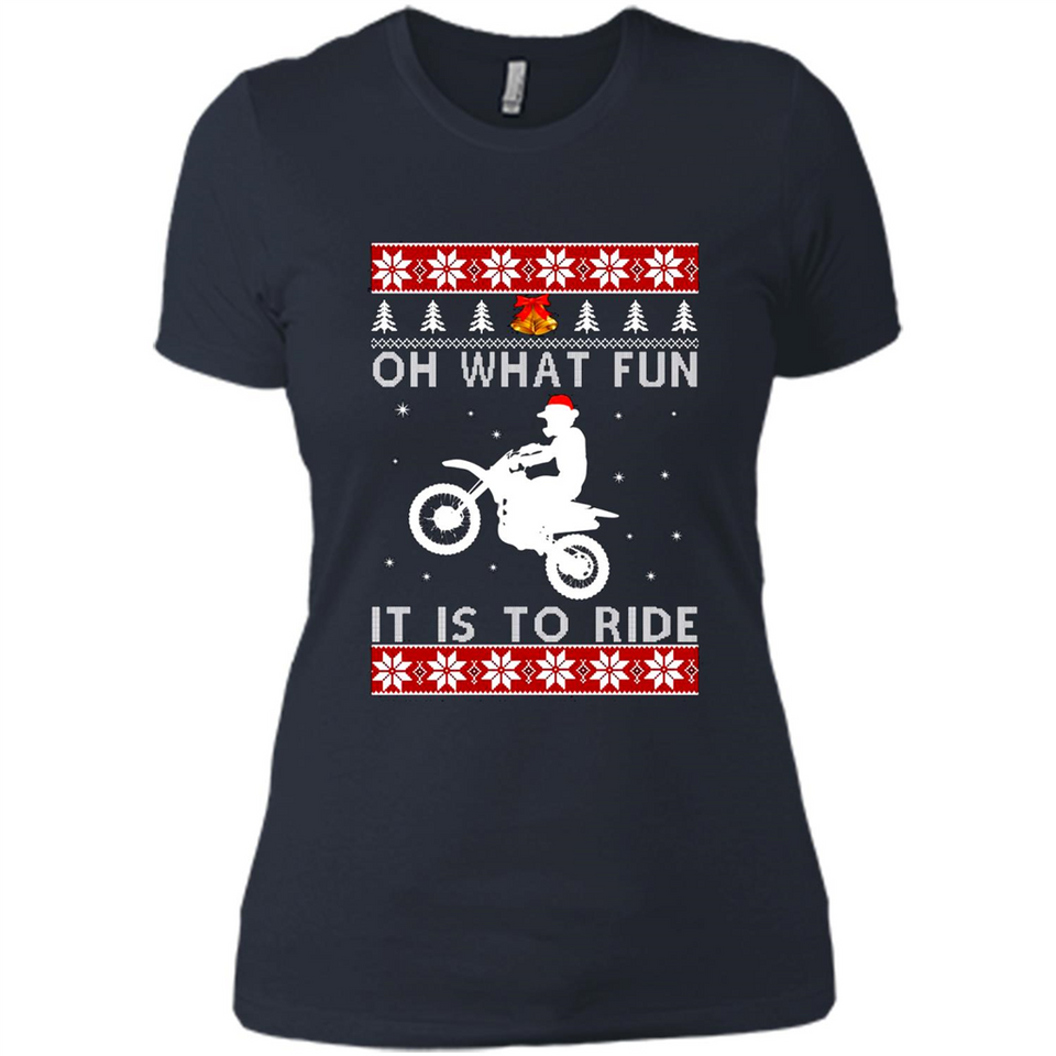 Motocross oh what fun it is to ride Christmas sweater PINGPONG
