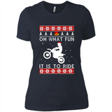 Motocross oh what fun it is to ride Christmas sweater PINGPONG