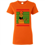 Grinch Nurse Ugly Christmas Sporty T-Shirt PINGPONG - Ladies Short-Sleeve