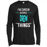 I'm Drew Doing Drew Things Funny First Name - Canvas Long Sleeve T-Shirt