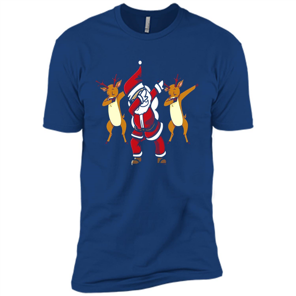Dabbing Santa - Funny Santa Claus Christmas Dab - Premium Short Sleeve T-Shirt