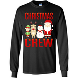 CHRISTMAS CREW Shirt X-mas Santa Snowman Reindeer Elf - Long Sleeve T-Shirt